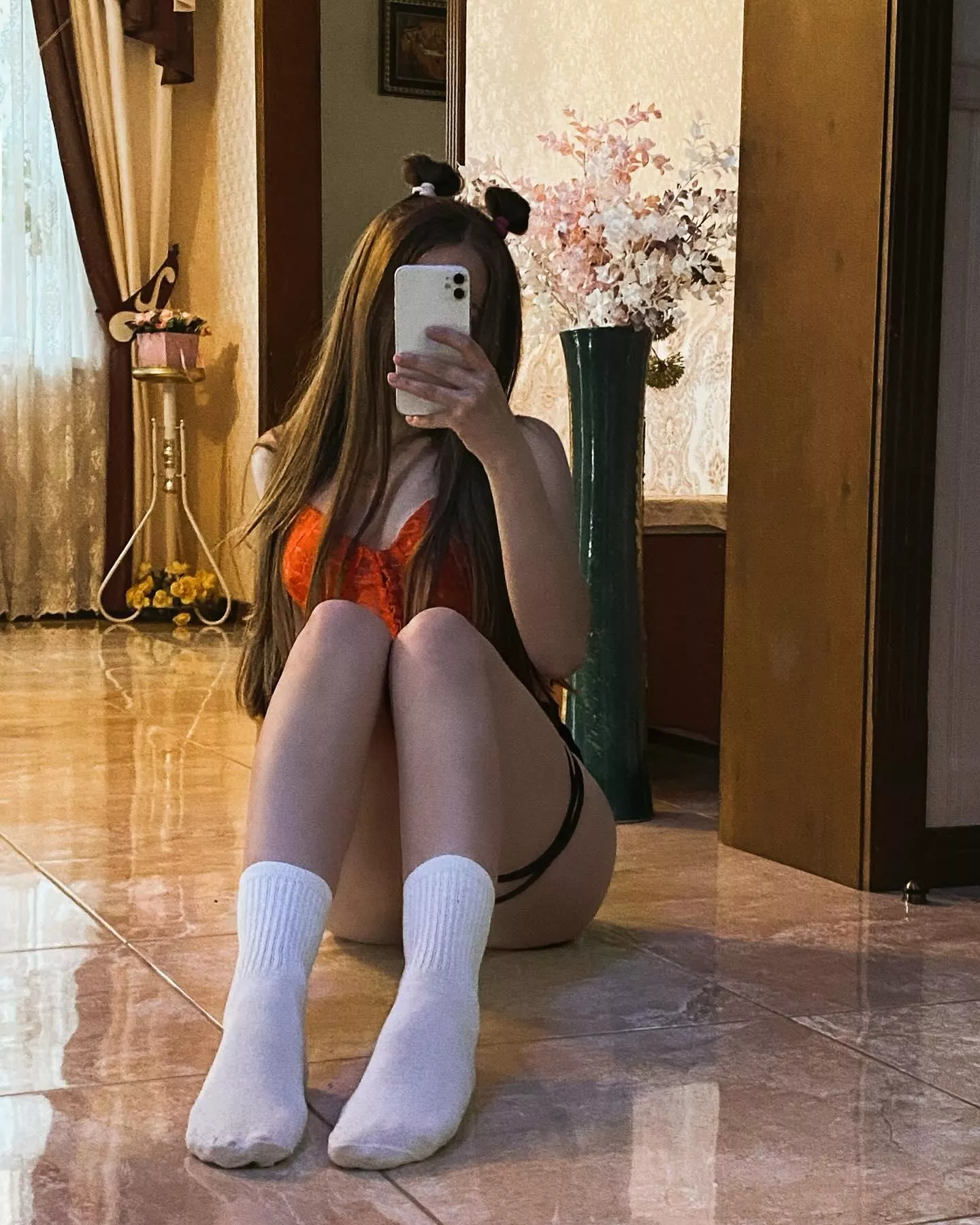 Gamer girl in socks [F]