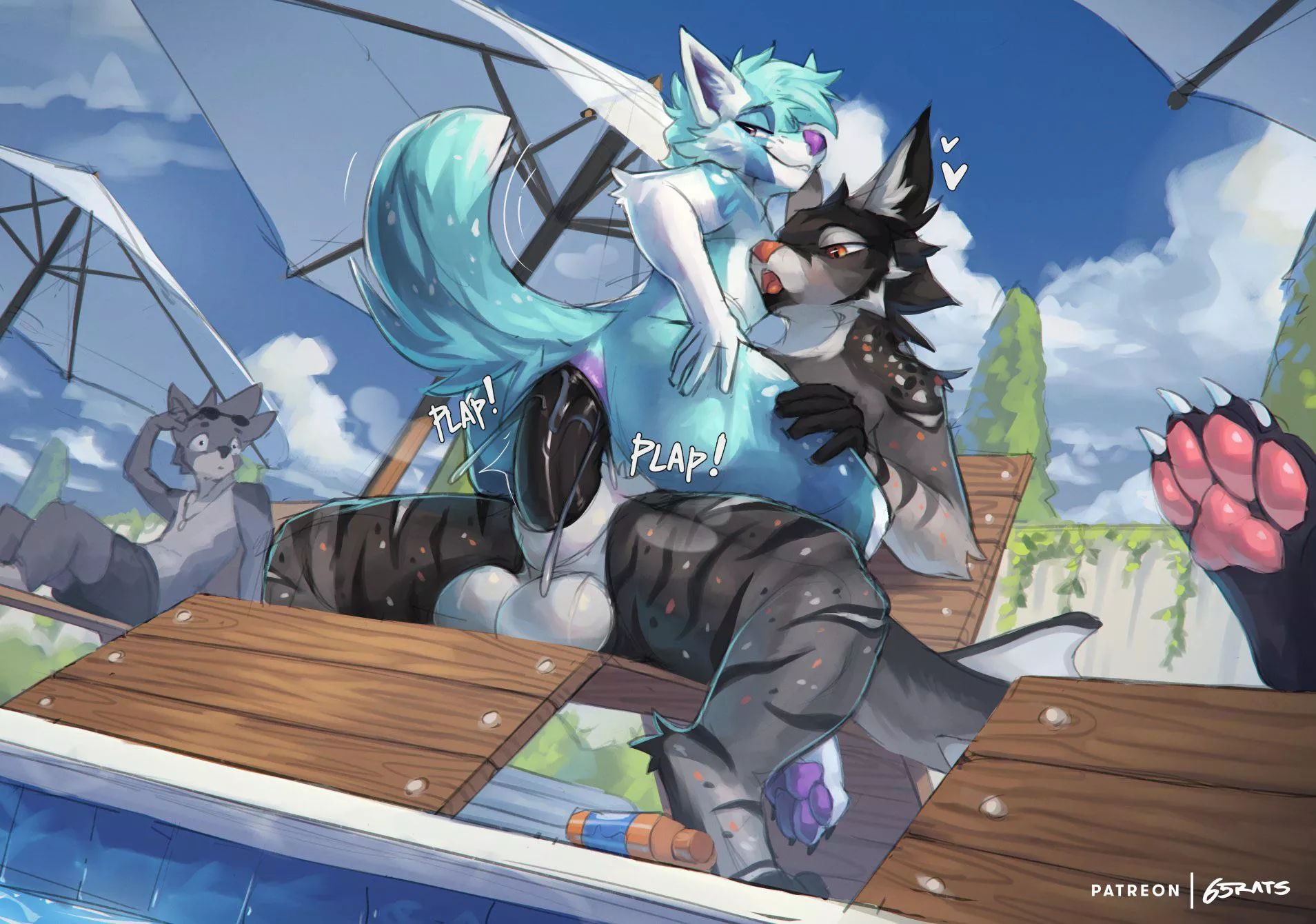 Getting slippery by the poolside [MM] (65RATS)