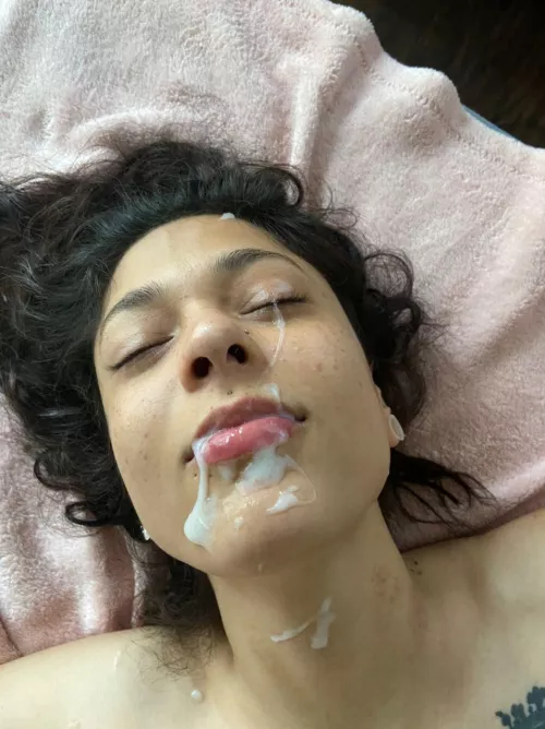 Got her right in the eye 😜😜