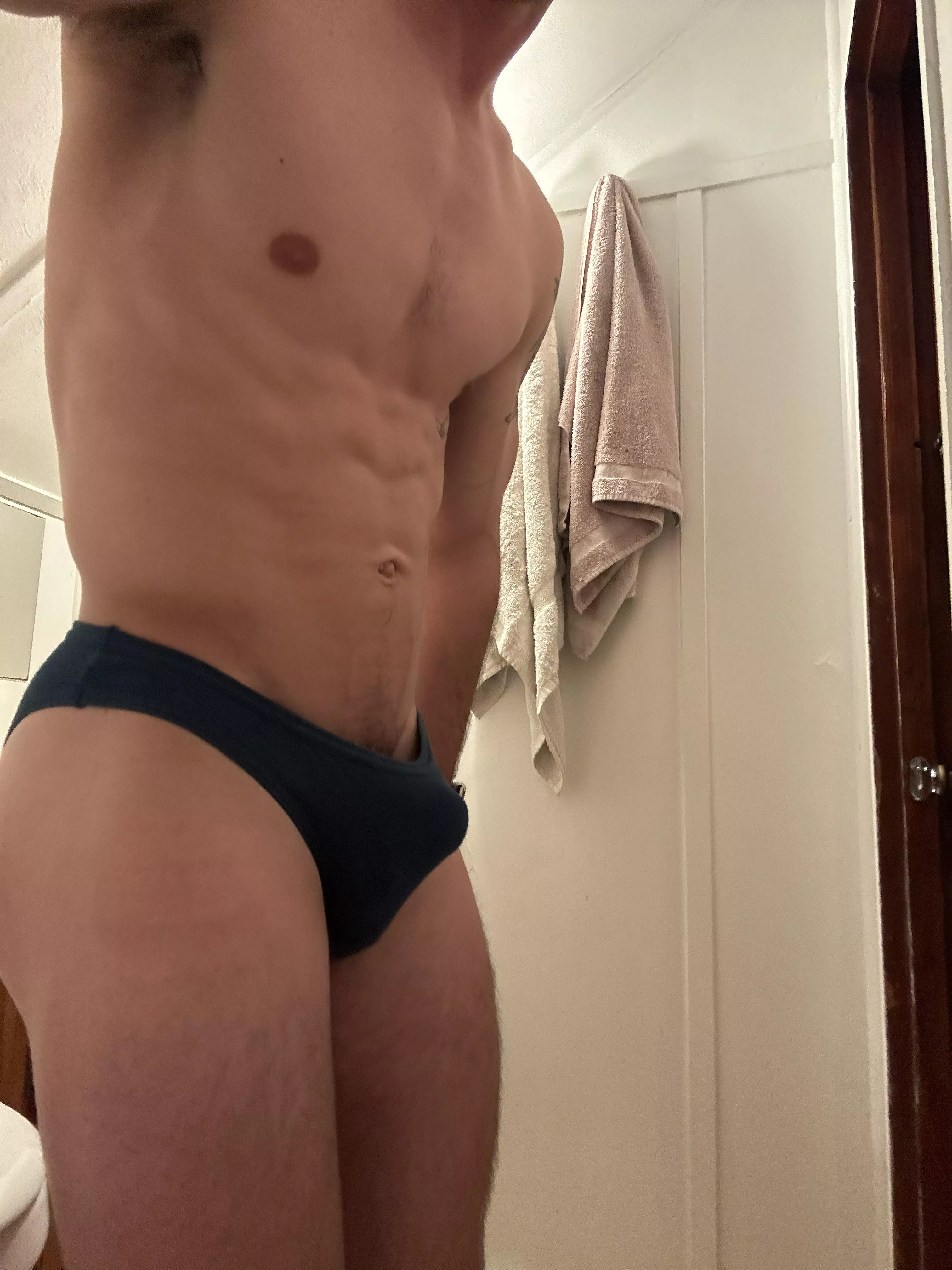 Hard little dick bulge 