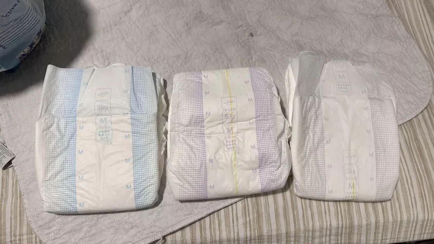 I got all 3 versions of the Tena Slip Active Fit!