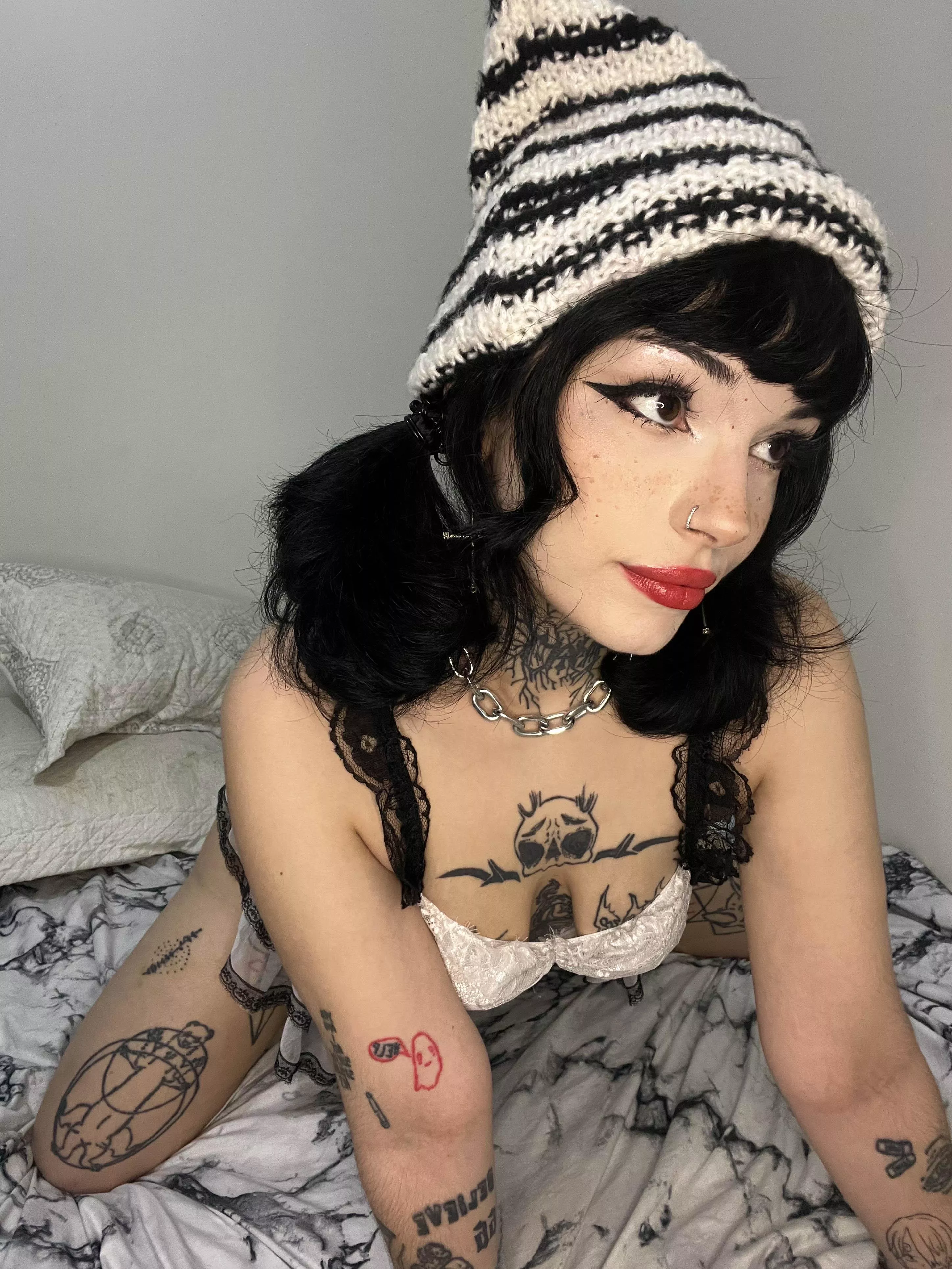 I hope no one looks down my shirt