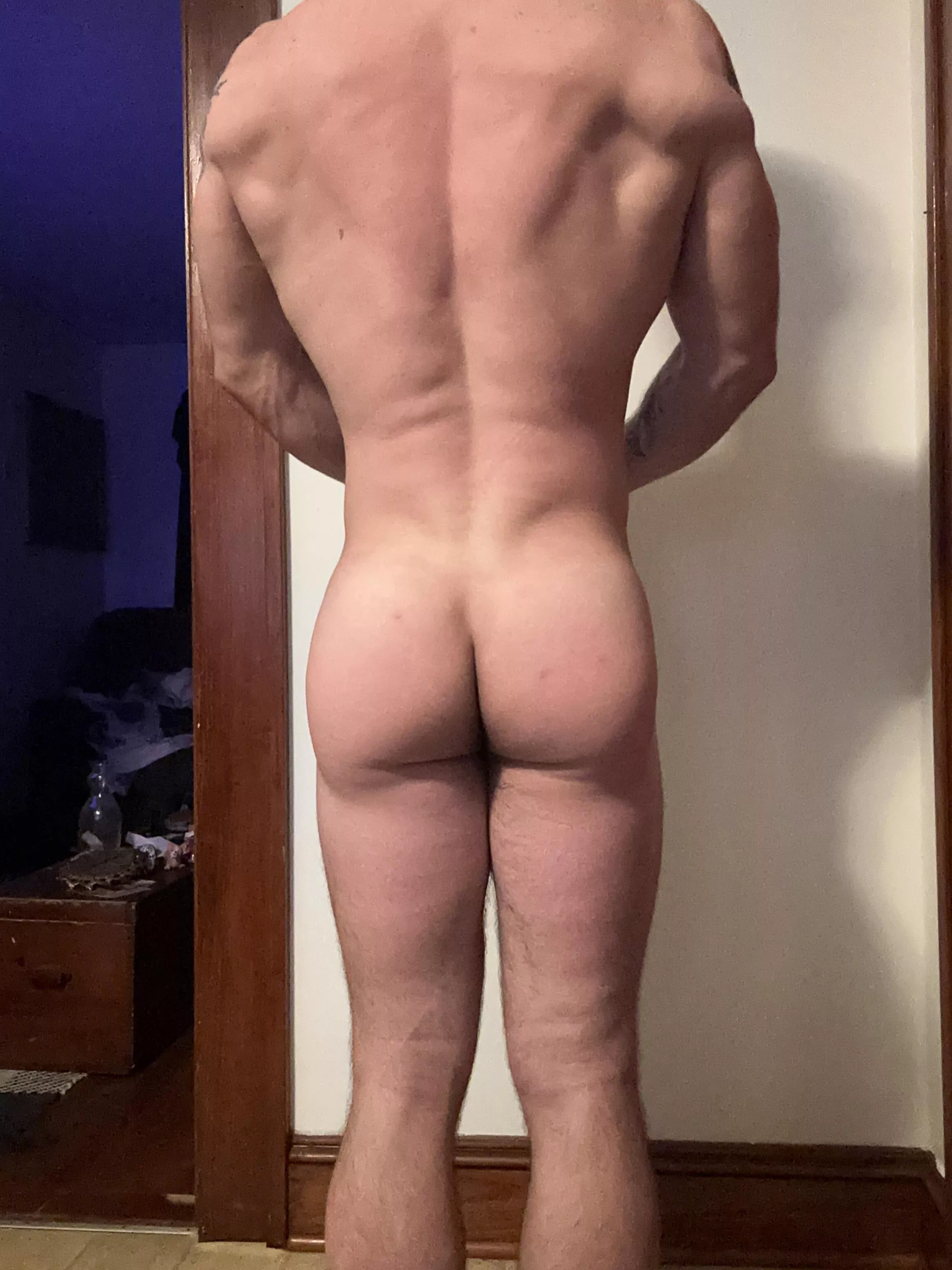 I’m a little sweaty from my run. 