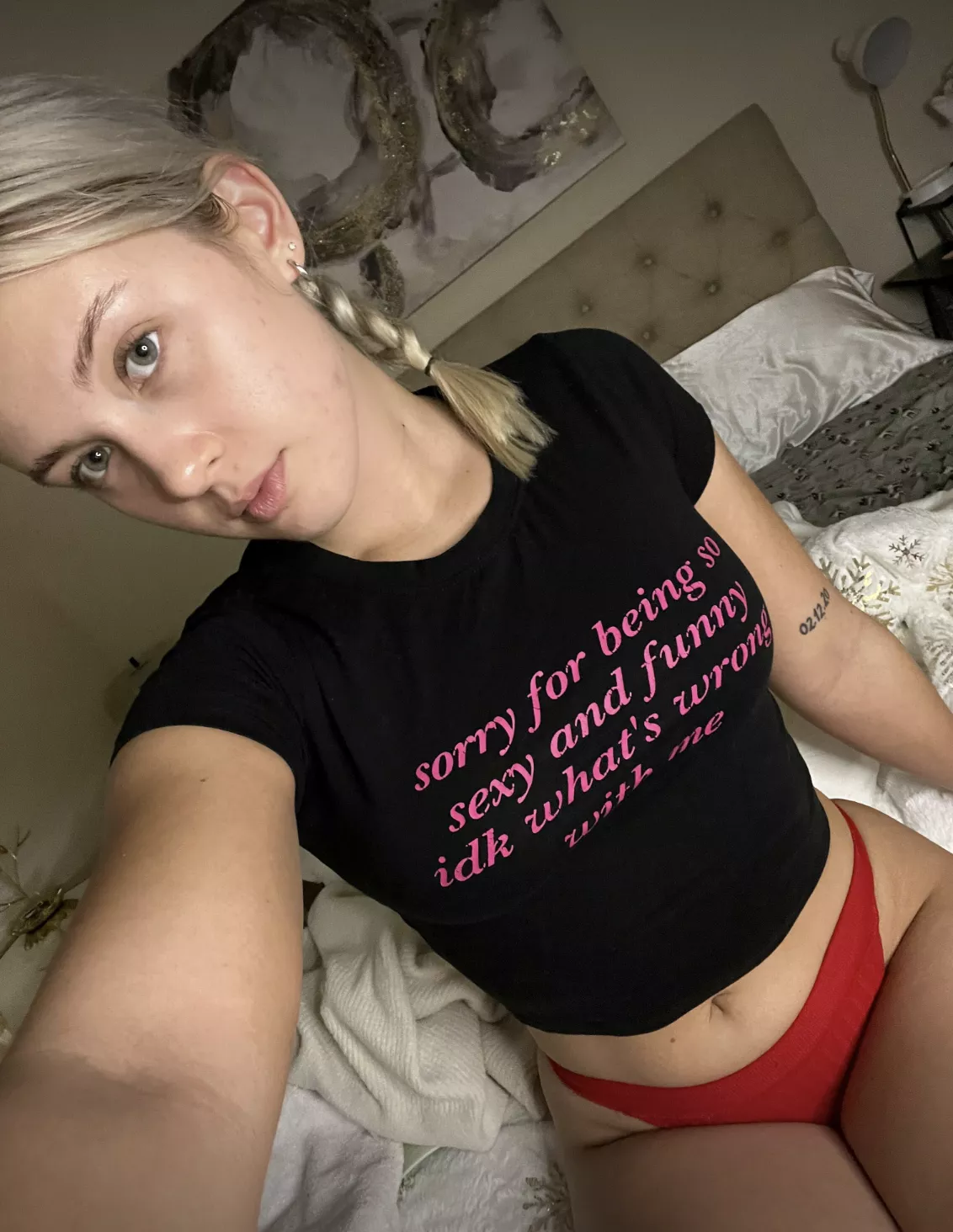 Just chilling in my underwear