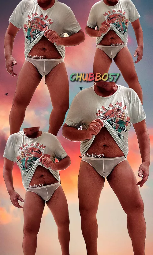 Kink: Sheer briefs. Trying out a new layout. Tell me if you like it 😍🌴🌅📸🖼️😄