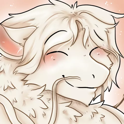 Lil headshot of a happy derg :3