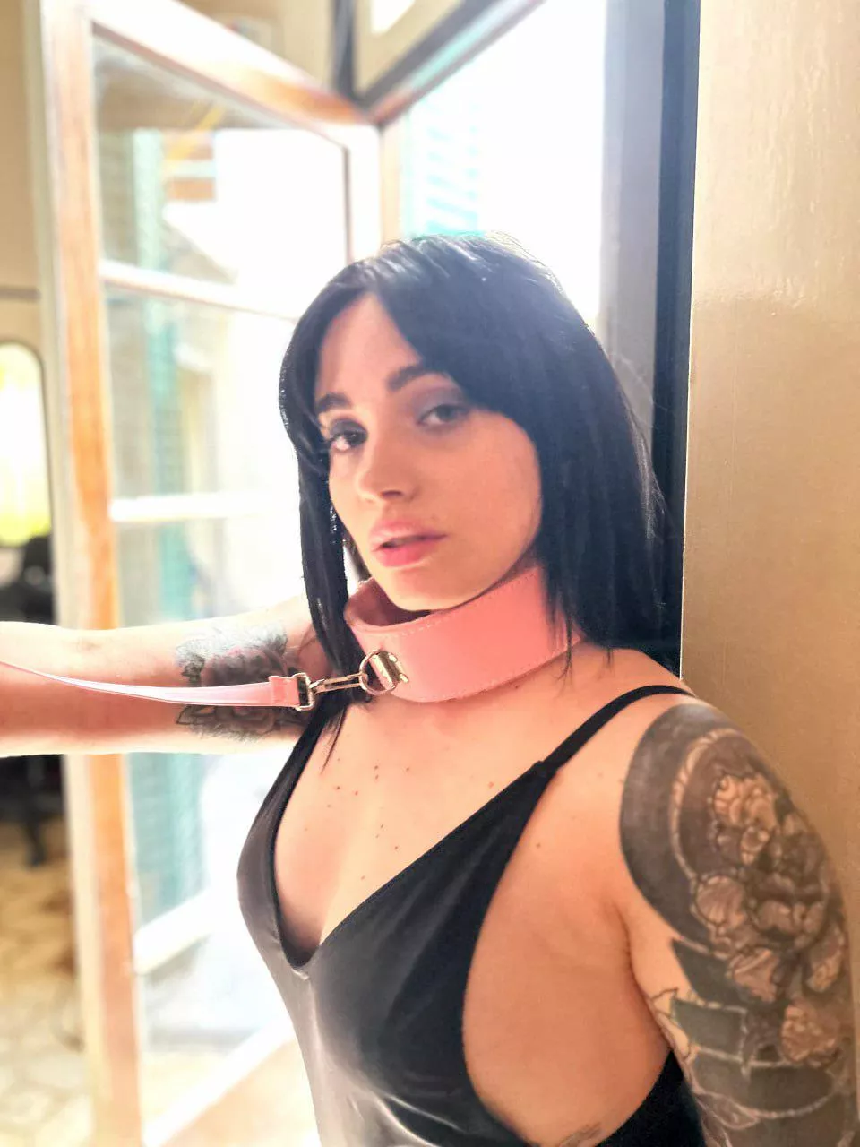 My husband only lets me go for walks on a leash :(