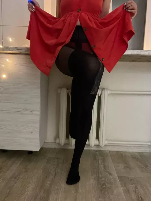 Nylon with a crimped dress...