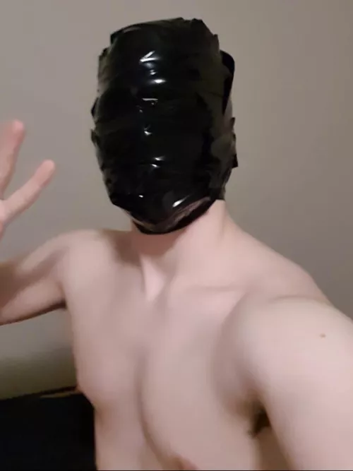 Obaie tape hood with no breathing holes❤️