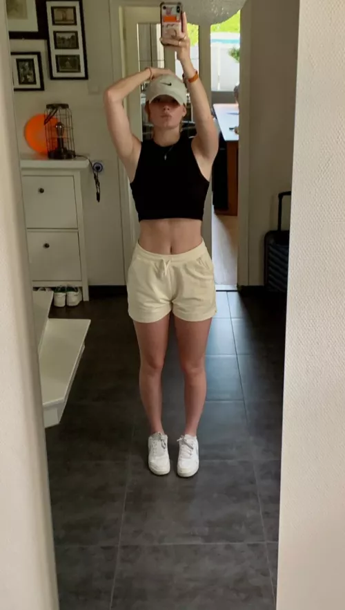 One of the few clean mirrors in my house lol