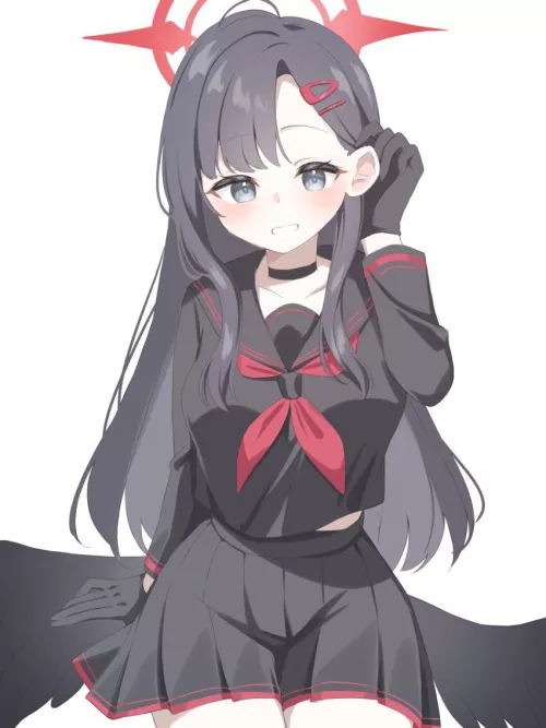 Sexy and cute angel waifu