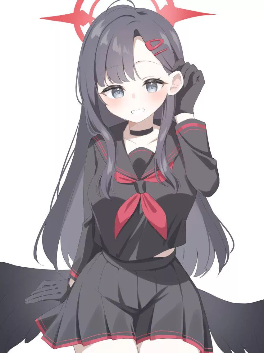 Sexy and cute angel waifu