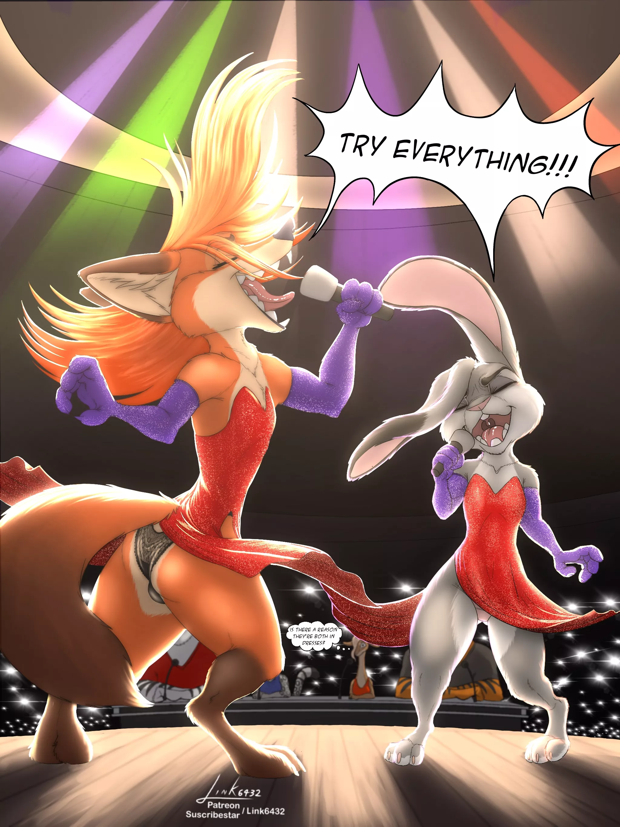 Singing their hearts out. (Link6432)