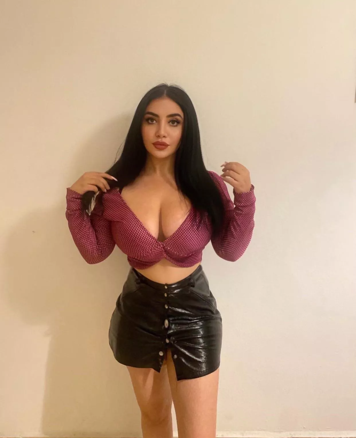 Skirt so tight a few buttons popped haha 