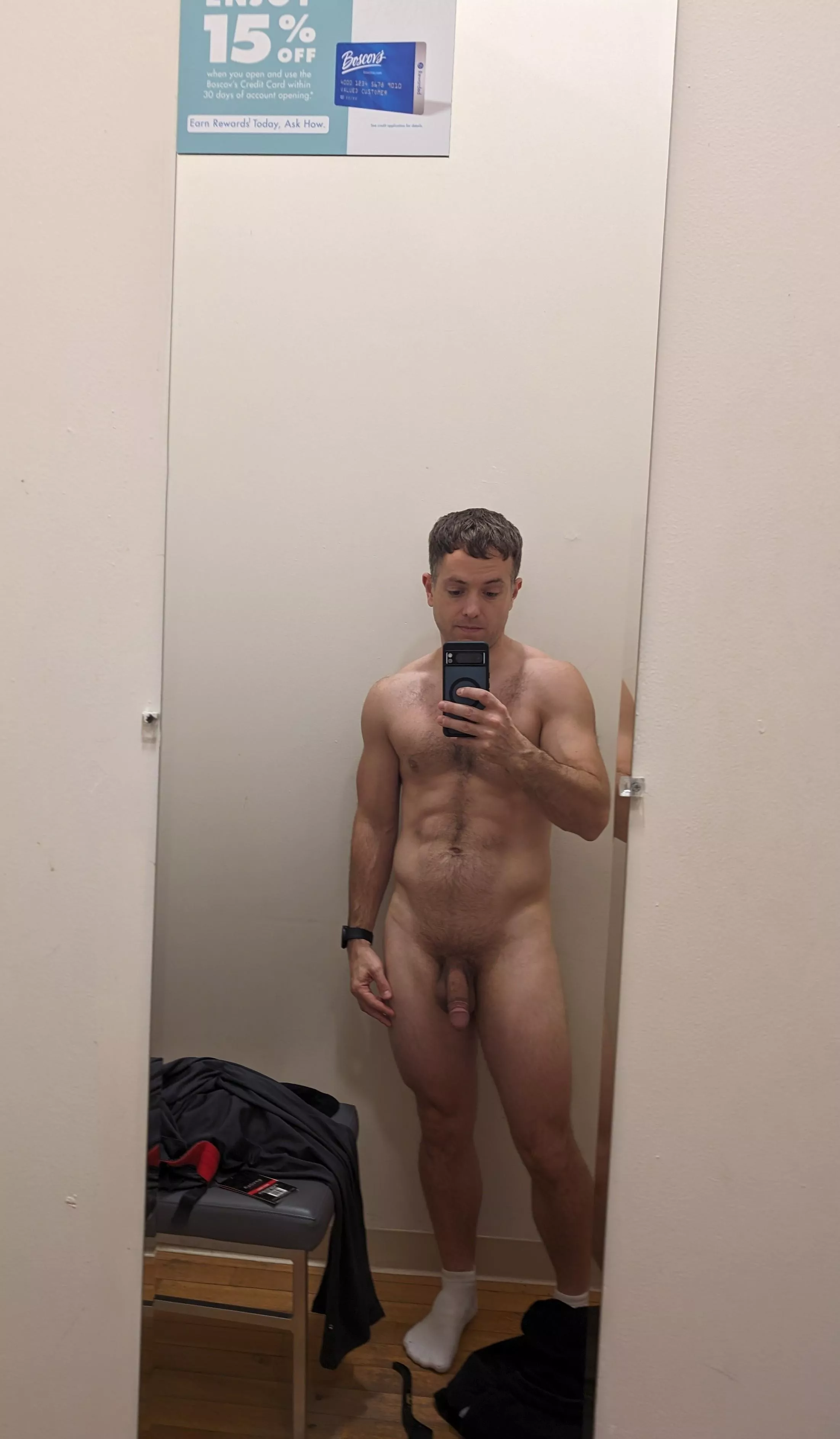 Softie in the dressing room
