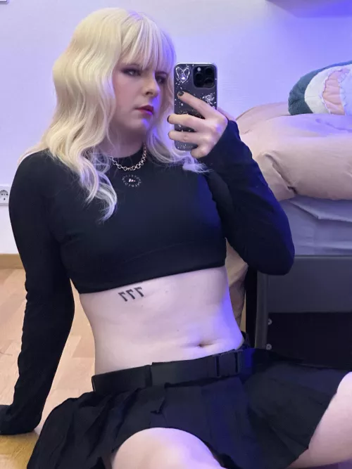 Sports bras and skirts make me feel happy 