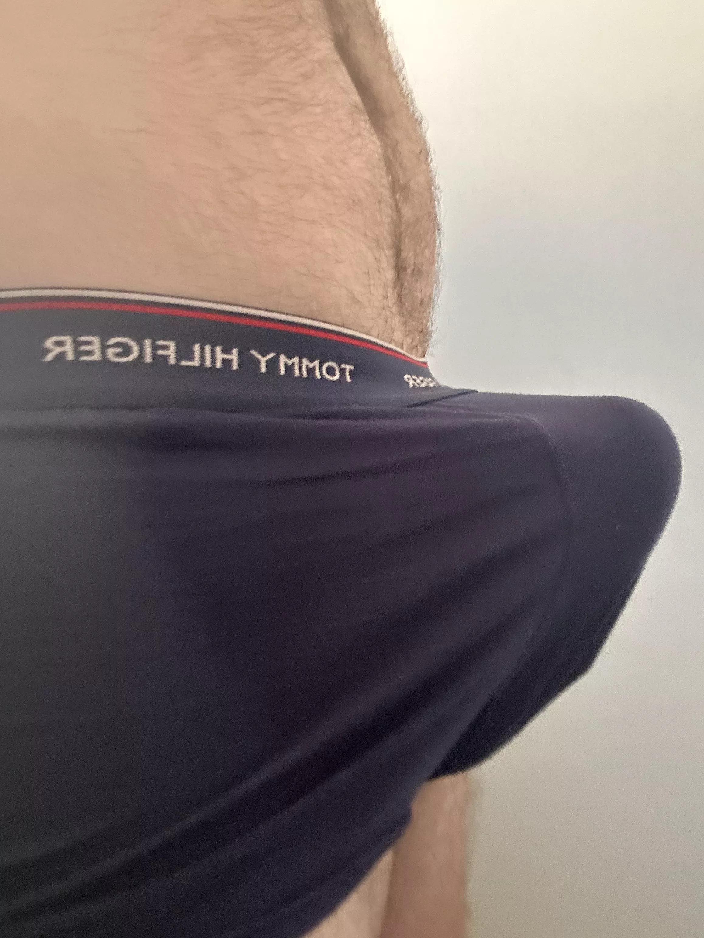 Stretching this morning