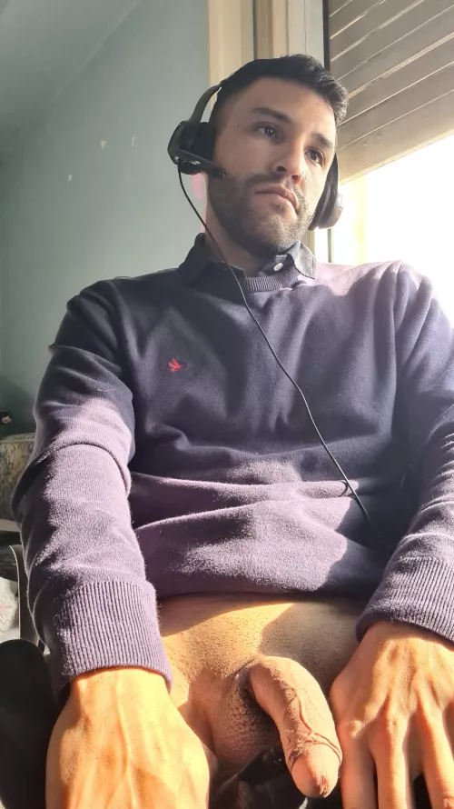 working and doing some massages 