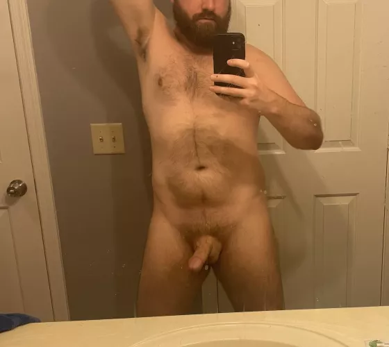 Can you excuse the dirty mirror?