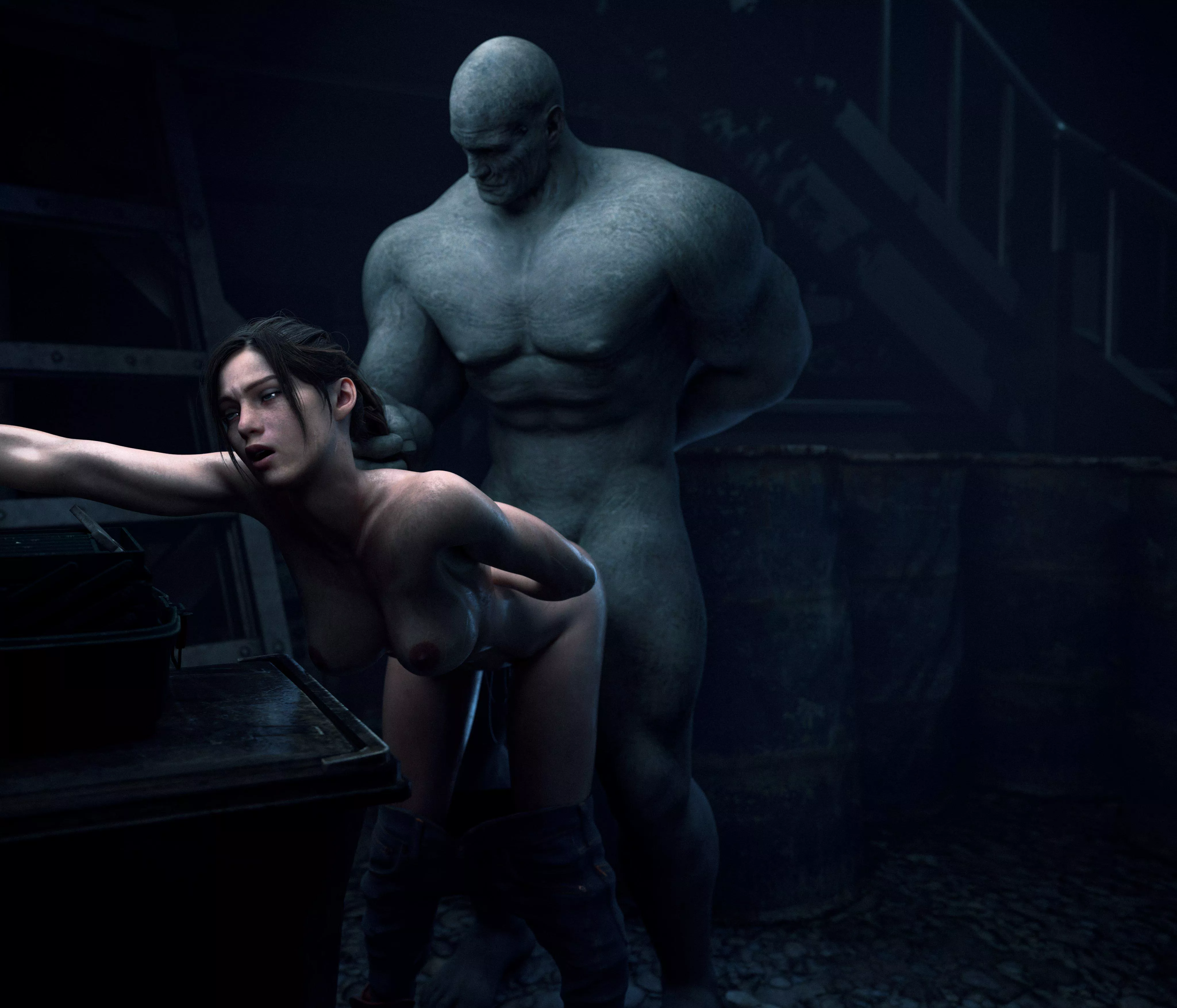 Claire and Mr. X (Nudum) [Resident Evil]
