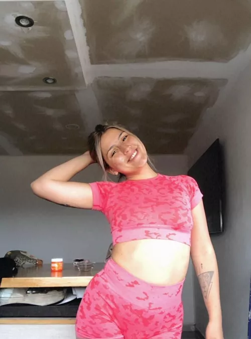 do you enjoy how this pink top fits my body?