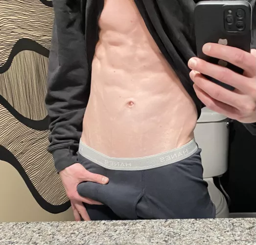 First post and first attempt at photographing my bulge :) any suggestions for next time?
