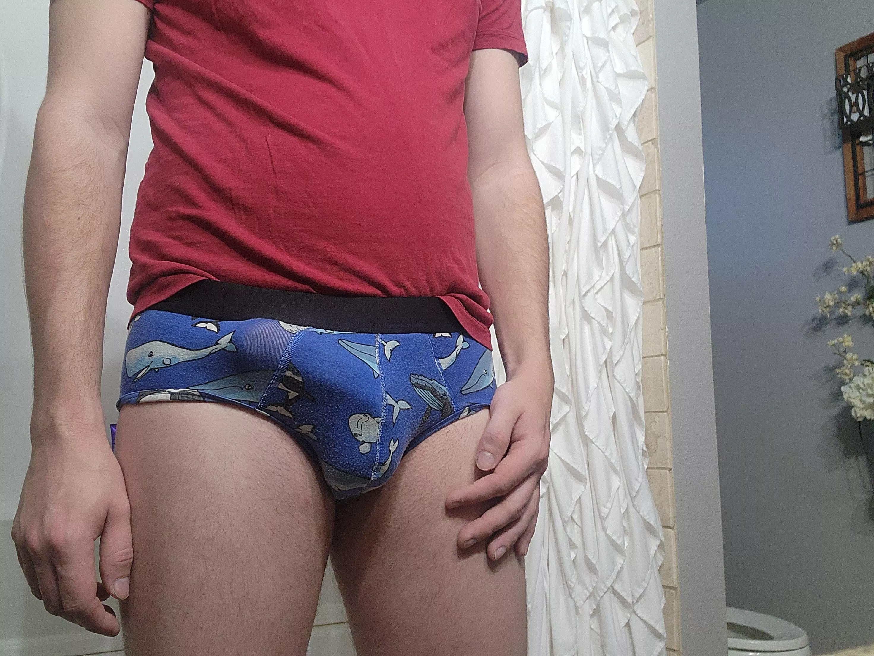 Getting ready for work, love these briefs
