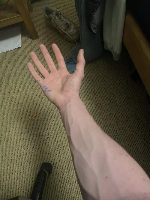 Got a little ink on my hand 😅