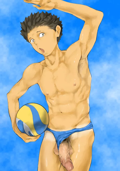 he wants a partner to play with 😳 (OC) (my art)