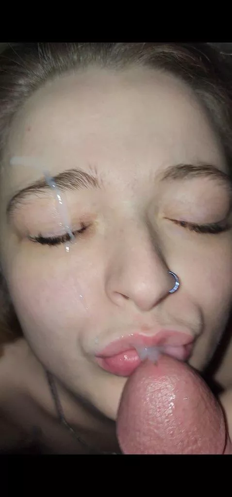 His favorite part is ruining my lashes