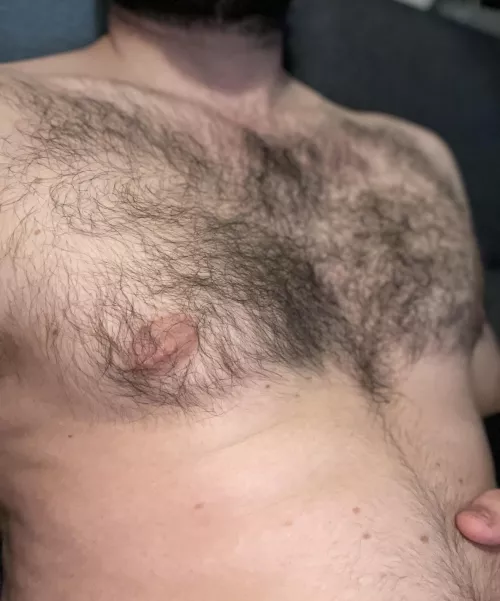 I like having chest hair , wish it was more acceptable in society