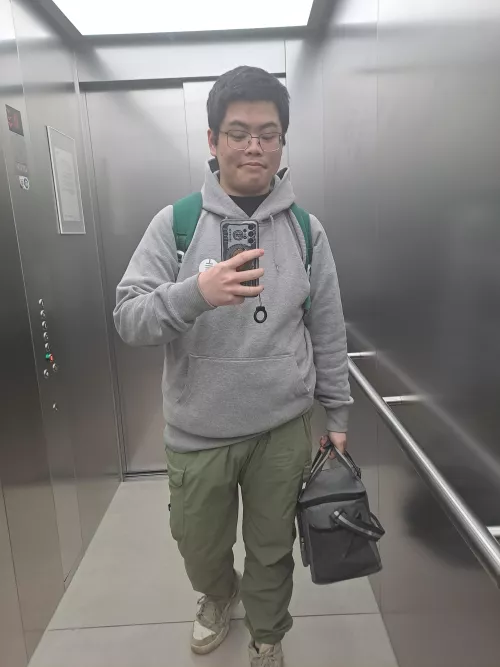 I took the selfish in a hurry