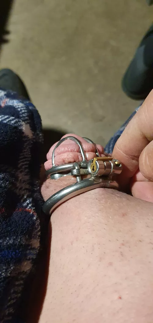 I'm not sure if it's noticeable but my wife put an anti pull out clamp on me.