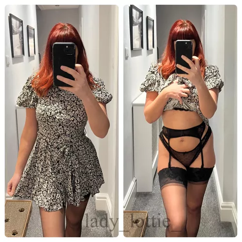 Just a quick peek under my dress