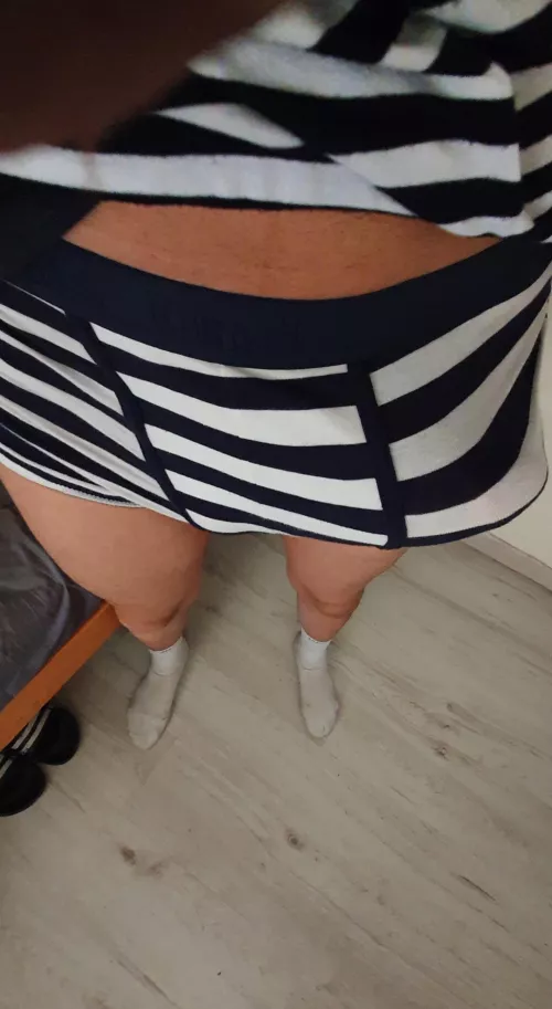 Late for work until my morning wood cooperates and lets me squeese in my jeans. 