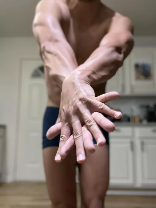 Let’s be real. Arms and hands are way sexier on a man than being naked.