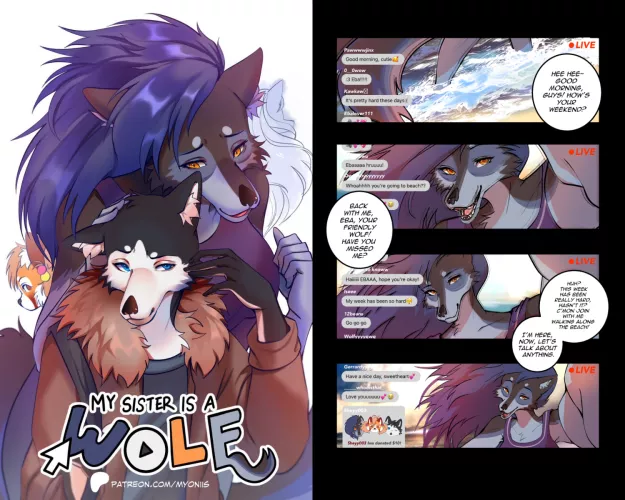My Sister is A Wolf Comic: Link for Full Pages in the comments