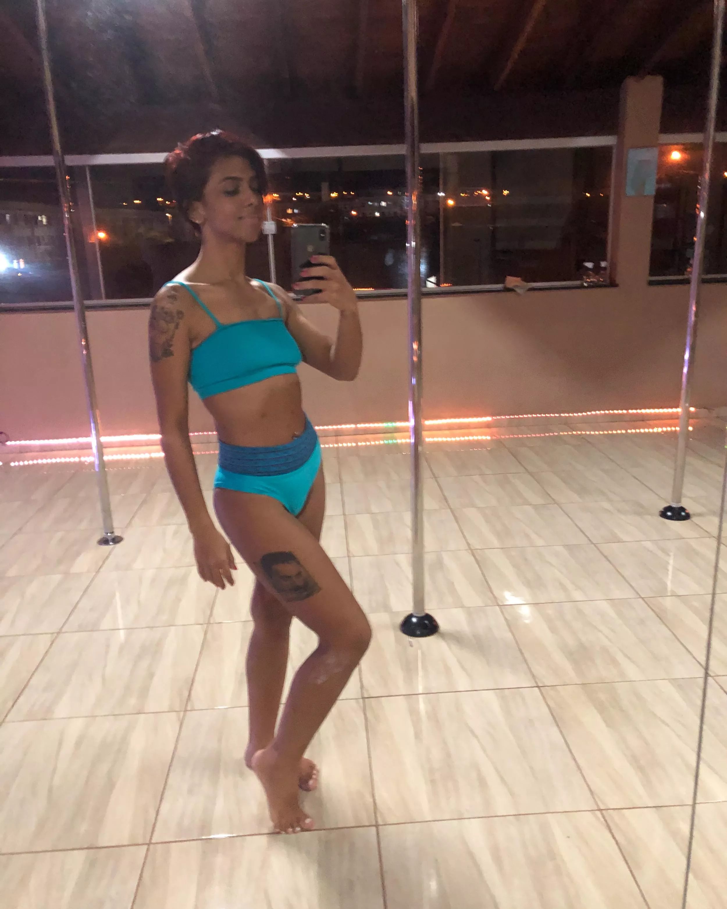 Ready for this week's poledancing class