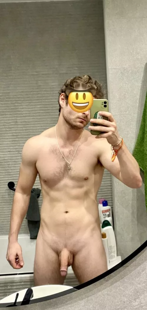 Setting the vibe before going out to dinner.