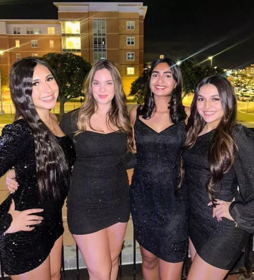 Sexy ladies in black
