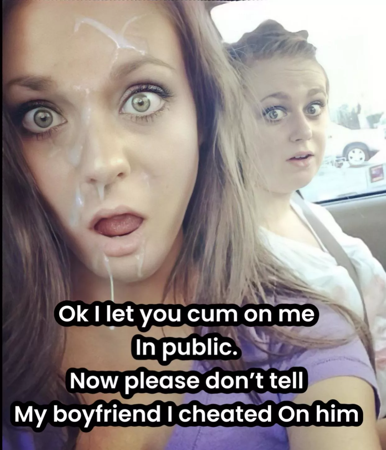 Sure, just let me take a picture of this and we won’t say anything to your boyfriend 😏