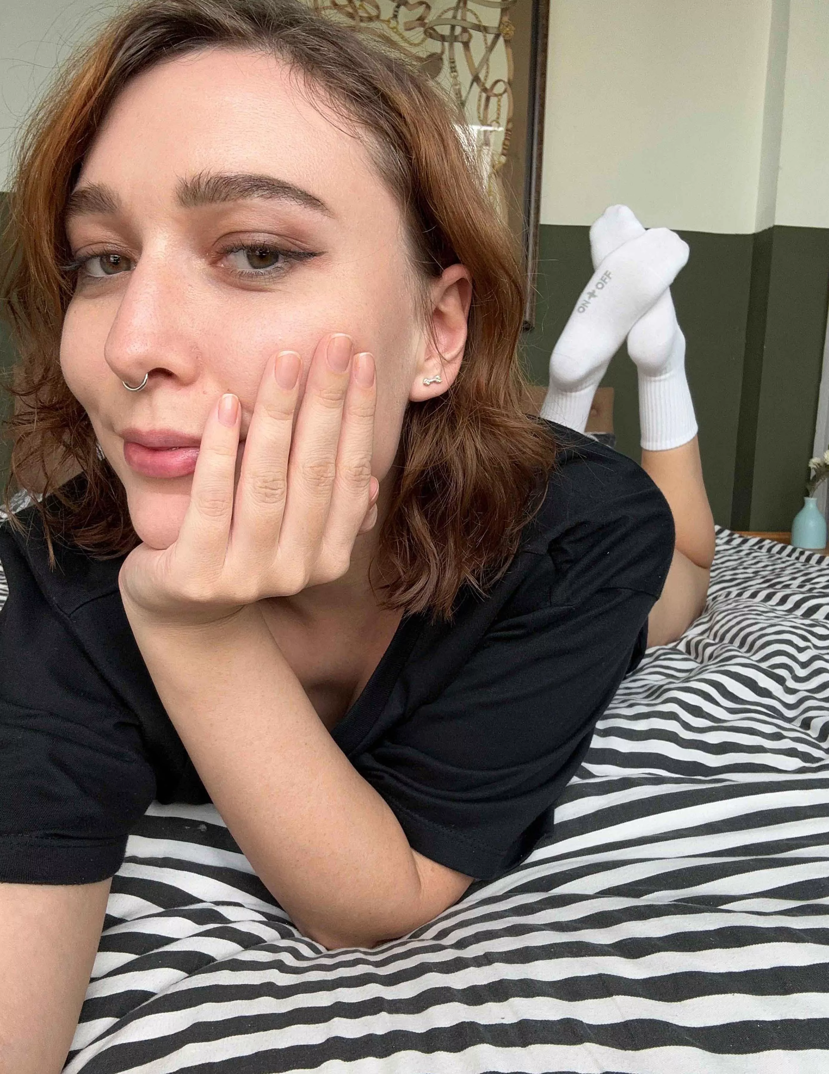 they're not quite socks, but i bet they make you cum hard for me [F]