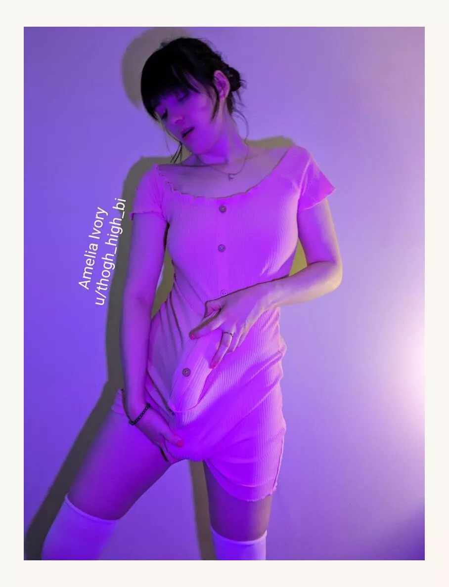 This dress is making it impossible to hide my cofk, guess you'll have to take my load before I leave the house