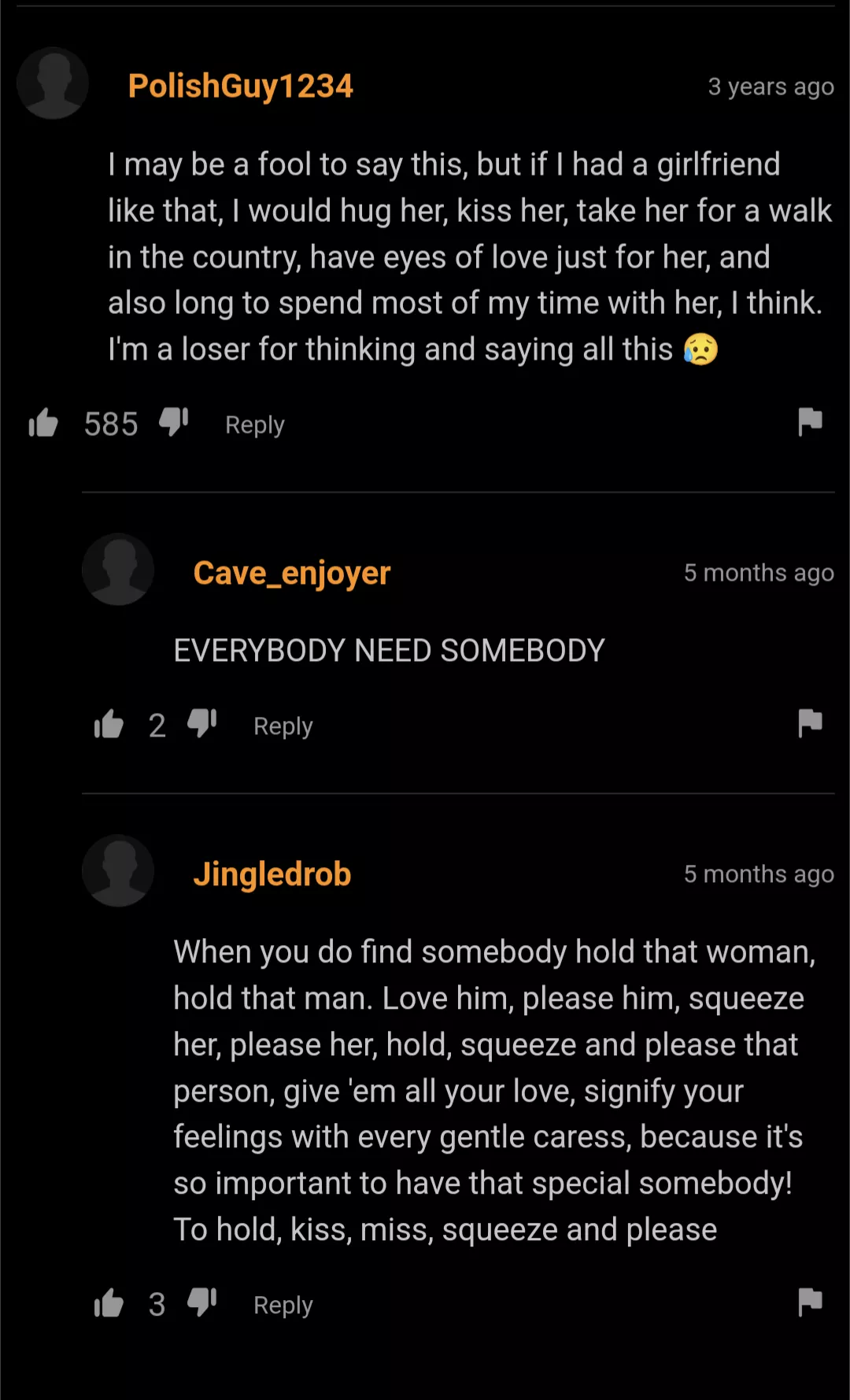 Wholesome advice from Jingledrob