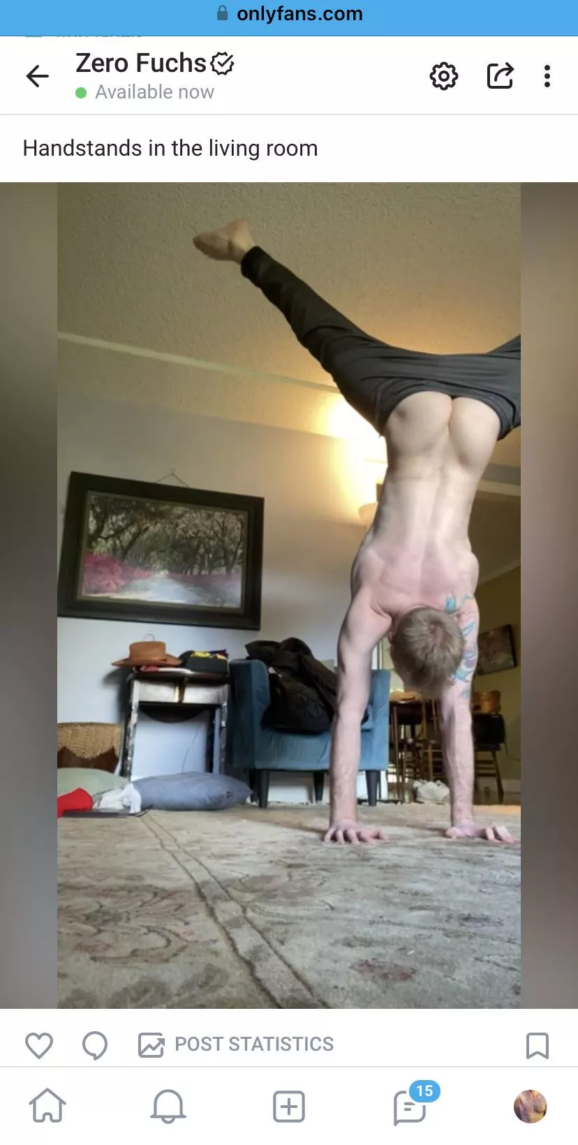 Woops my pants fell down… er… up