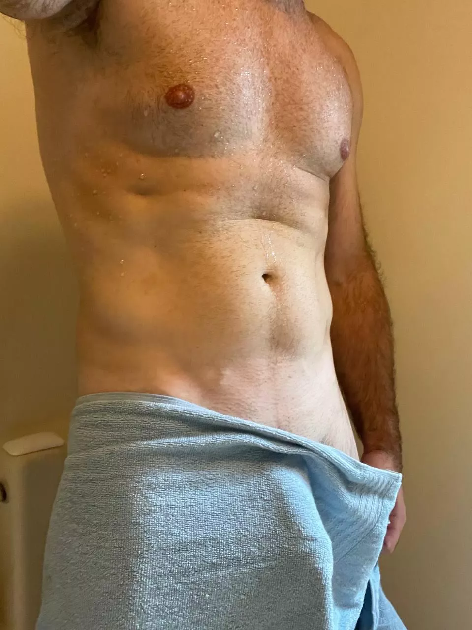 (38) Could use some help drying off