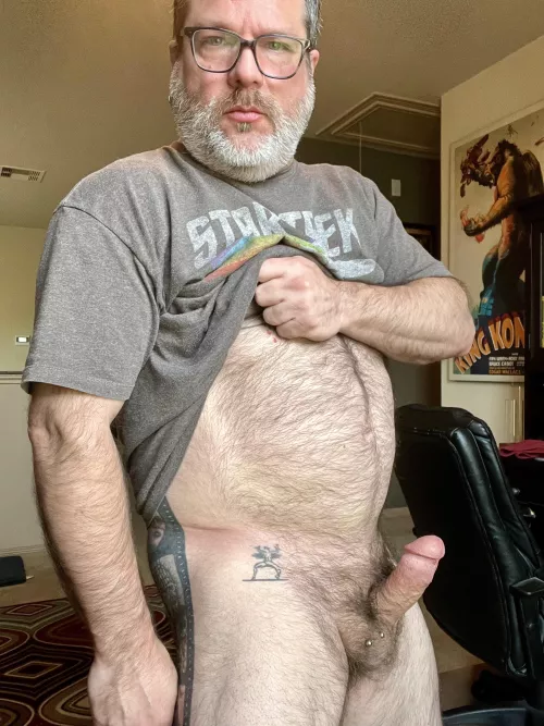 (55) years old here… have a great Friday and enjoy my dadbod pic that I took earlier this week.