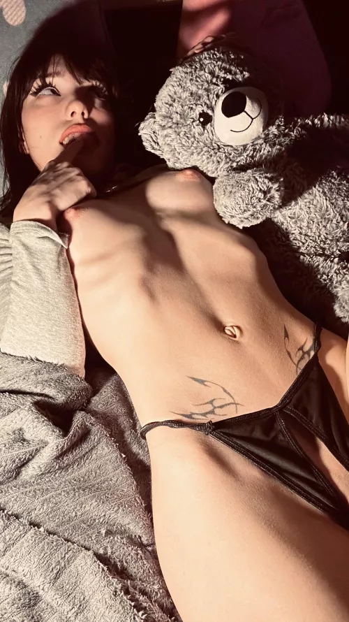 Don't just stare, touch my skinny body