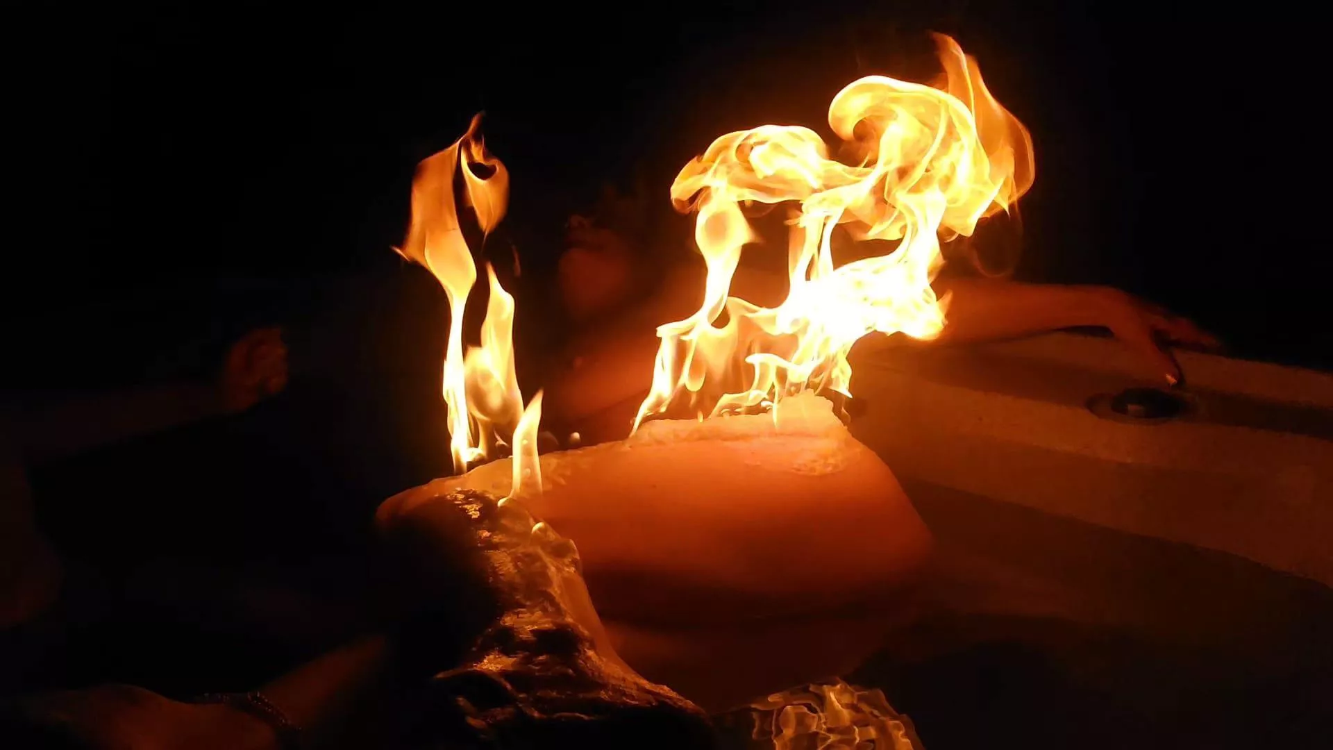 Fire play - Hot tub edition