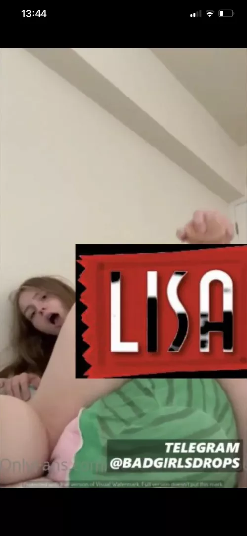 From Twitter ages ago, there’s an OF watermark but I can’t make it out